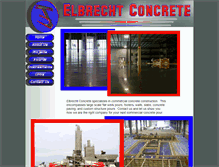 Tablet Screenshot of elbrechtconcrete.com